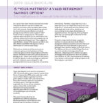 Is “Your Mattress” a Valid Retirement Savings Option?
