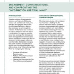 Engagement, Communications, and Confronting the "Information Age Tidal Wave"