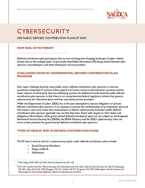 NAGDCA_CyberSecurity_June2017_Final_Page_1-smaller Cybersecurity: Are Public DC Plans At Risk?