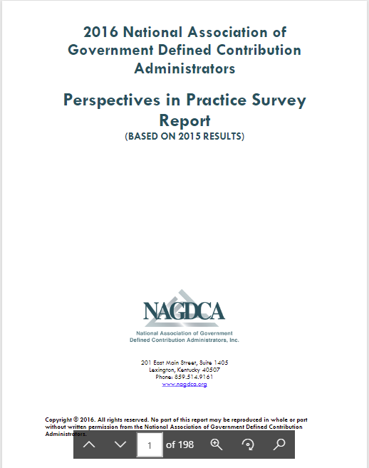2016 Benchmarking Report page from Benchmarking Report-2016