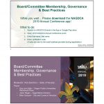 Board/Committee Membership, Governance & Best Practices