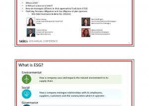 ESG - Environmental, Social and Governance Investment Criteria