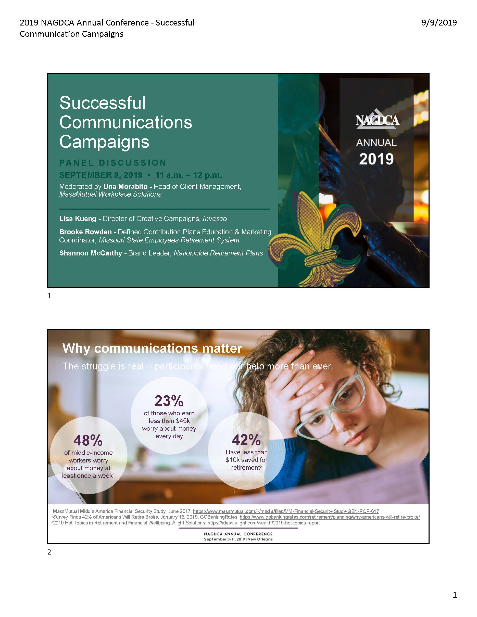 Successful Communication Campaigns Successful Communication Campaigns