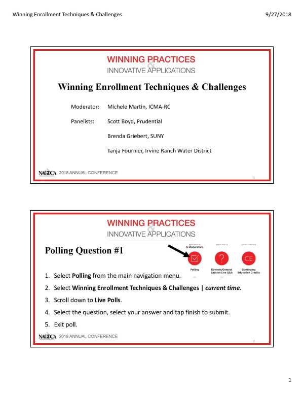 Winning Enrollment Techniques and Challenges