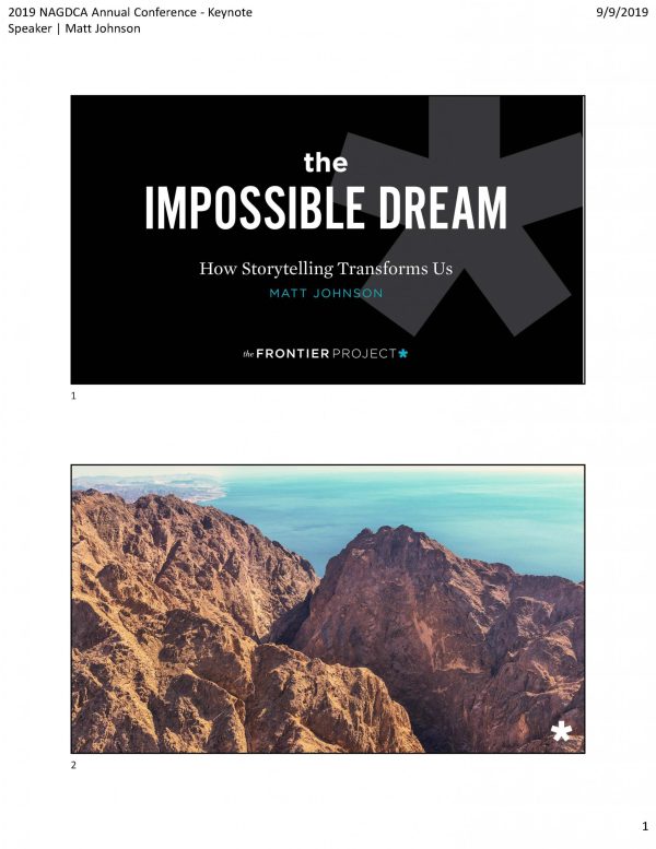 Keynote Speaker - Matt Johnson, The Impossible Company