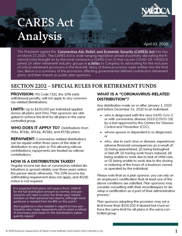 CARES Act Analysis