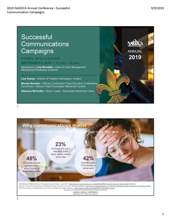 Successful Communication Campaigns