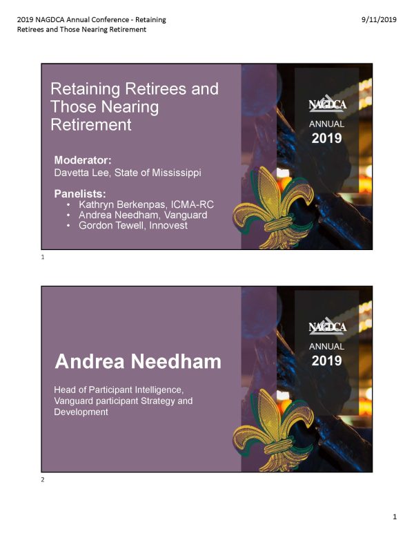 Retaining Retirees and Those Nearing Retirement
