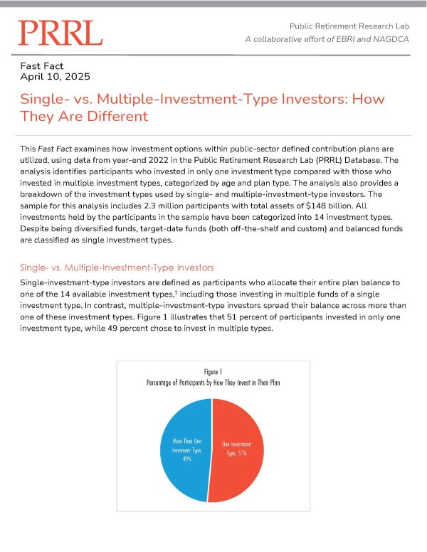 Fast Fact | Single- vs. Multiple-Investment-Type Investors: How They Are Different