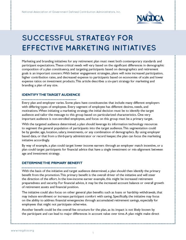 Successful Strategy for Effective Marketing Initiatives