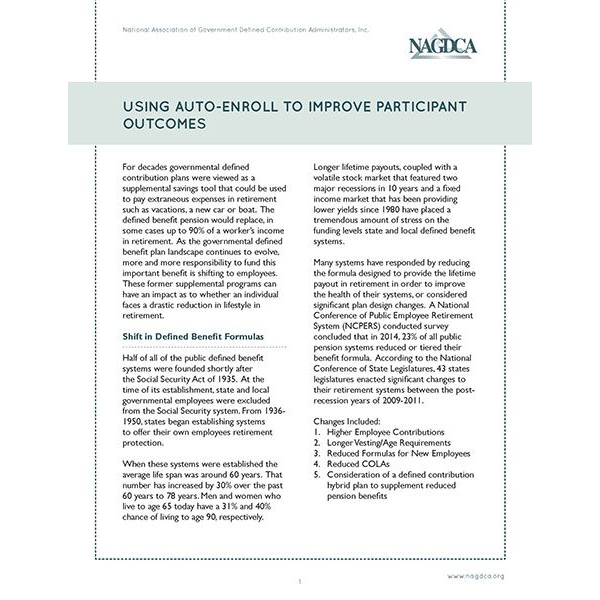 Using Auto-Enroll to Improve Participant Outcomes