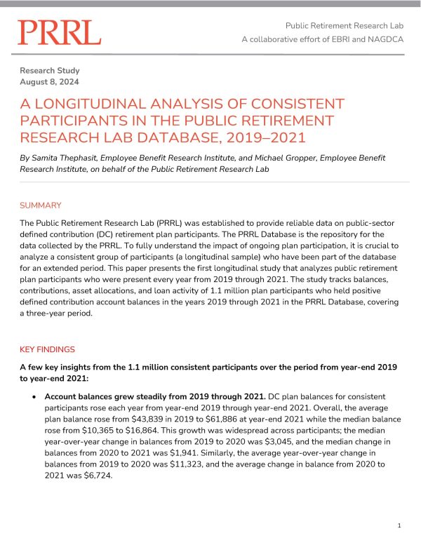 A Longitudinal Analysis of Consistent Participants in the PRRL Database 2019–2021