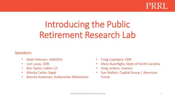 Introducing the Public Retirement Research Lab: Defining the Future of Public Sector Retirement
